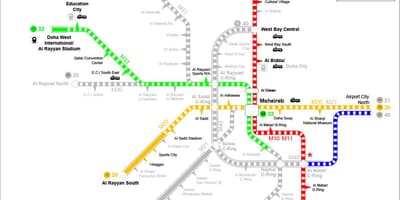 Катар метро мапа