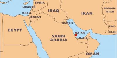 Катар земја во мапата на светот