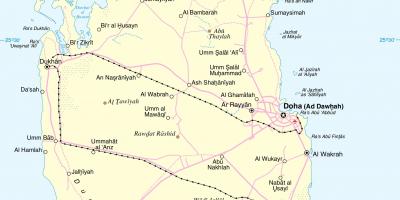 Катар патот на маршрутата на мапата